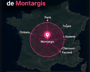 Rayon de 50 km autour de Montargis